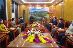 Đoàn công tác Quân khu chúc tết tại 2 huyện Pác Nặm và Ba Bể, tỉnh Bắc Kạn